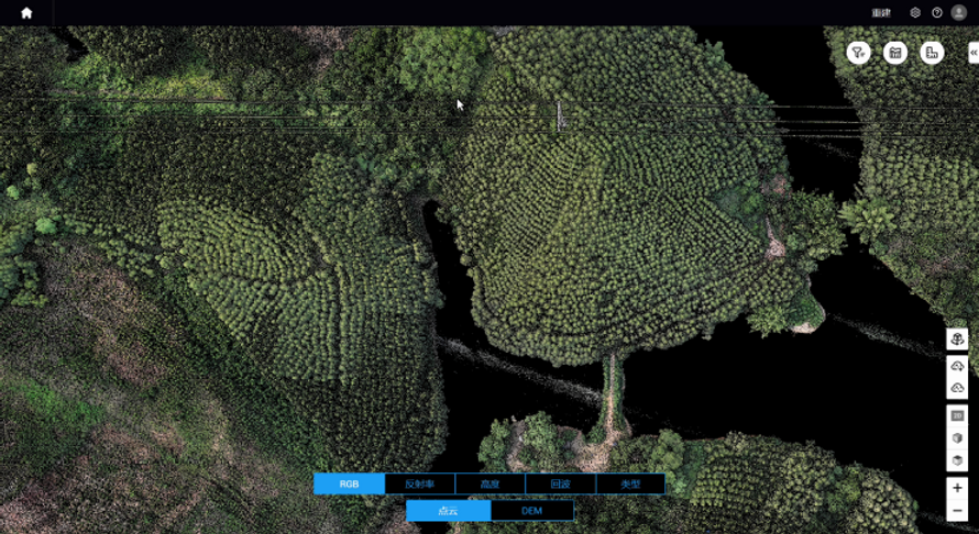 LiDAR point cloud data generated by DJI Zenmuse L2 for high-precision 3D mapping