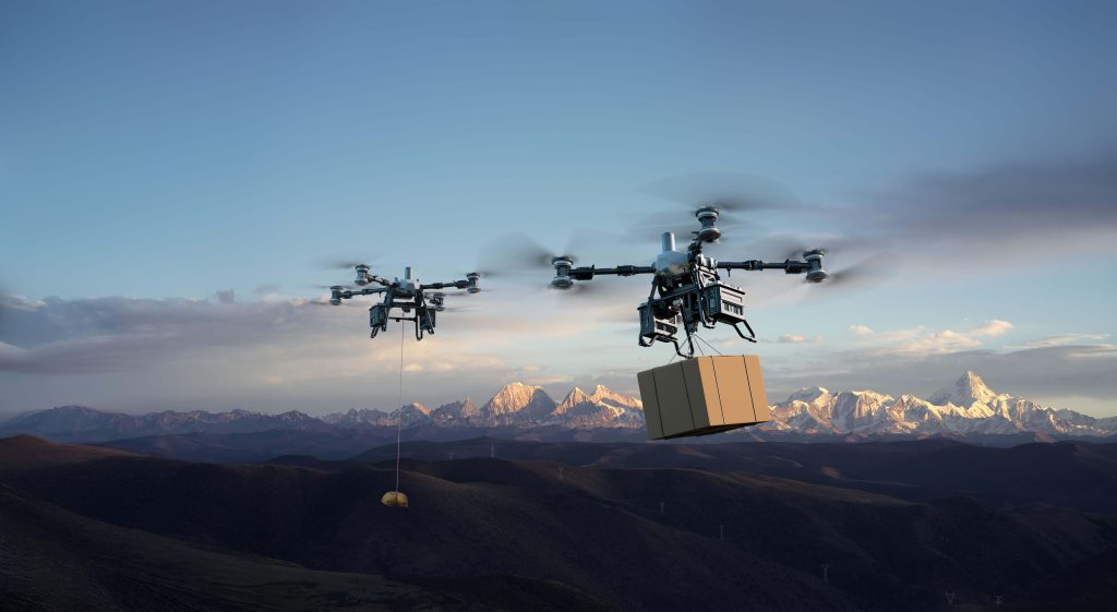 Dual drones KV for FlyCart 100