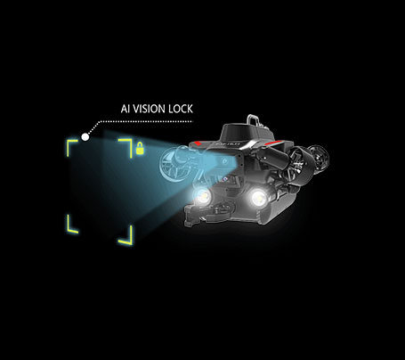 FIFISH W6 ai vision lock