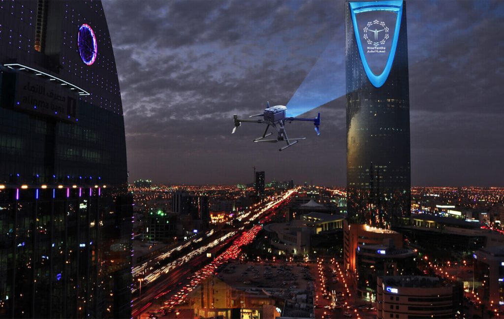 خدمة الطائرات بدون طيار في مشروع التصوير الجوي بالمملكة العربية السعودية