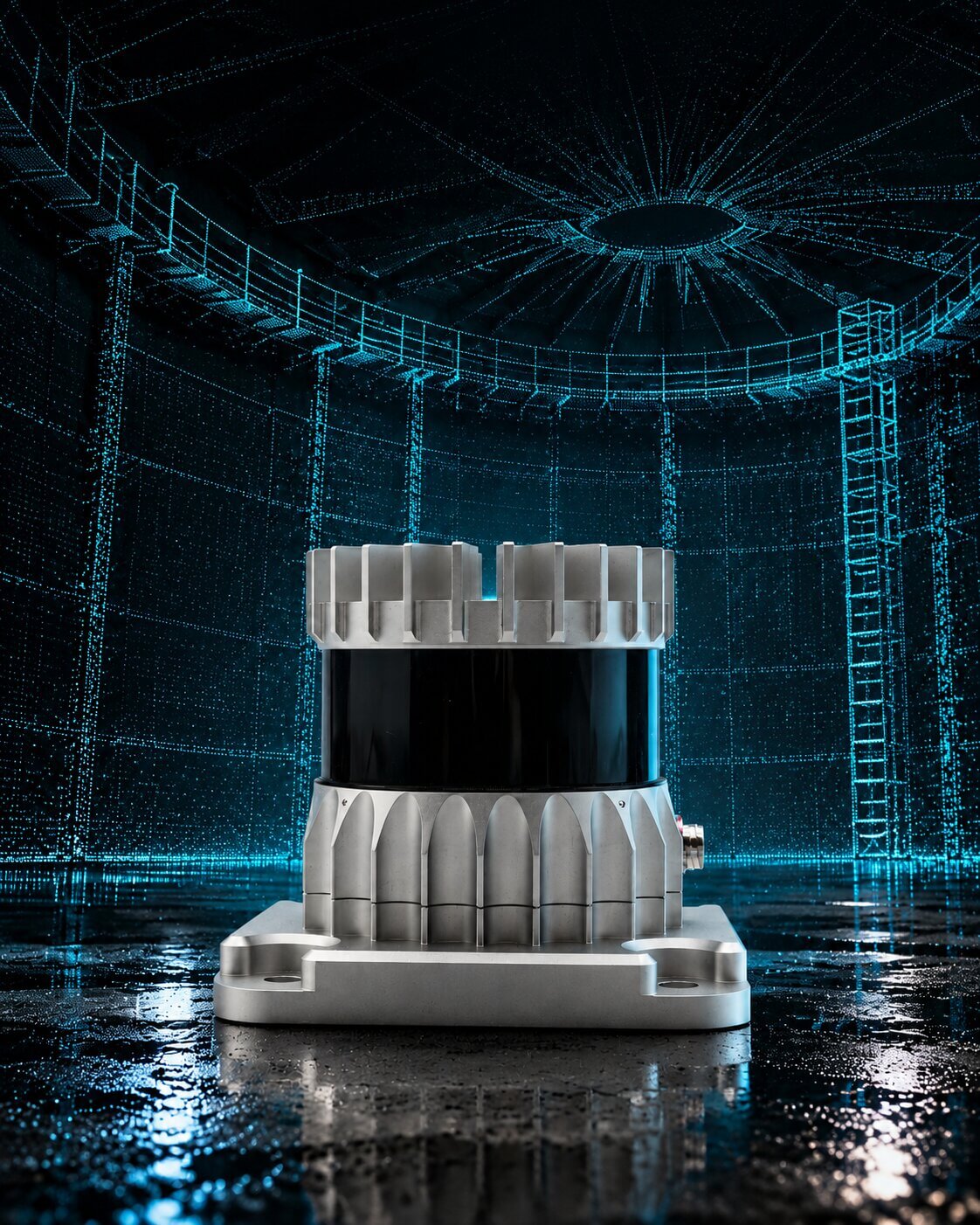 Holographic LiDAR Sensor in a Scanned Dome mobile banner
